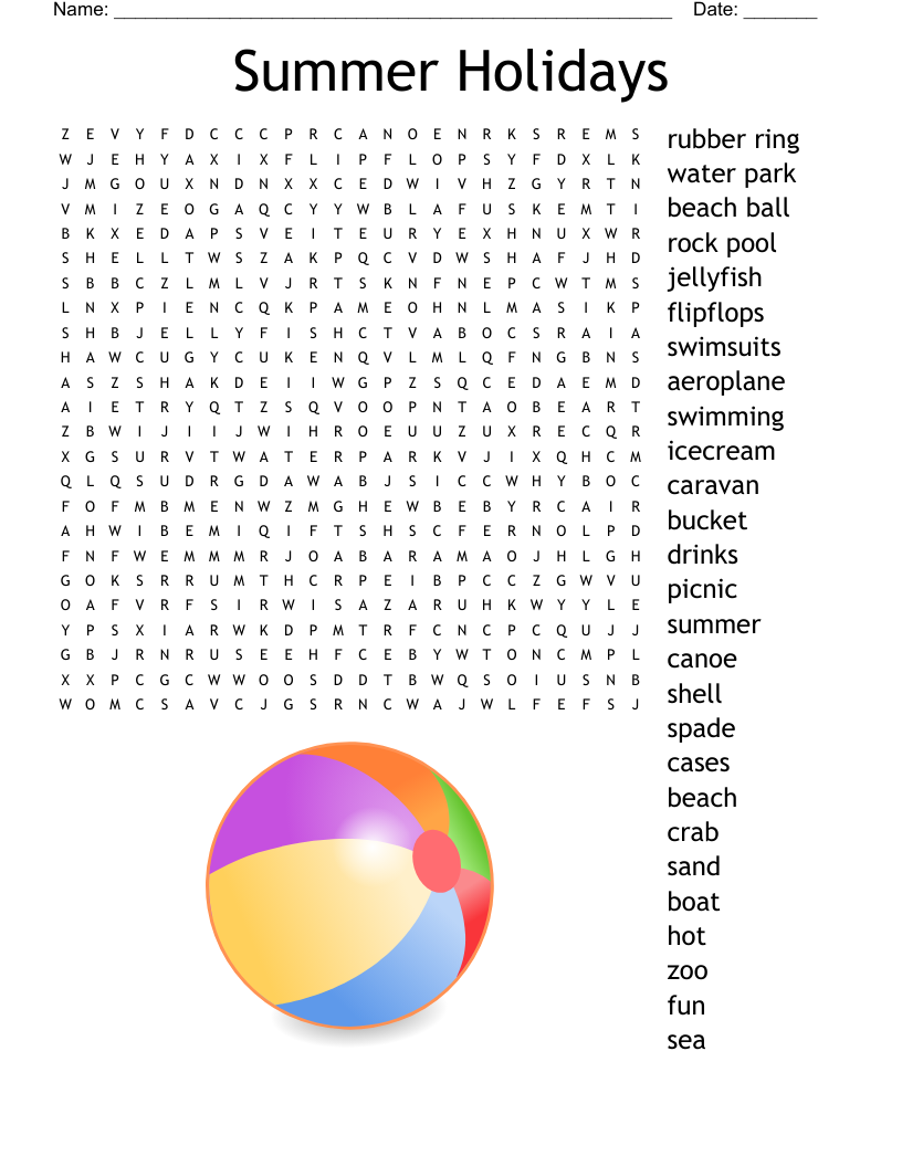 Summer Harder Word Search WordMint Summer Harder Word Search WordMint
