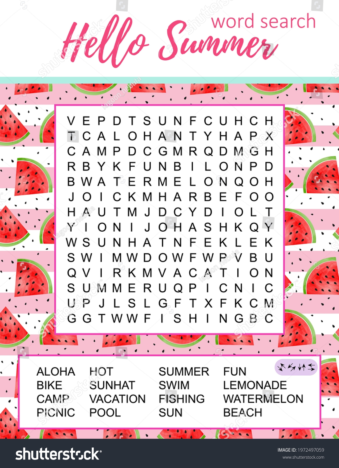 Summer Word Search Puzzle Educational Game Stock Vector Royalty Free 1972497059 Shutterstock Summer Word Search Puzzle Educational Game Stock Vector Royalty Free 1972497059 Shutterstock