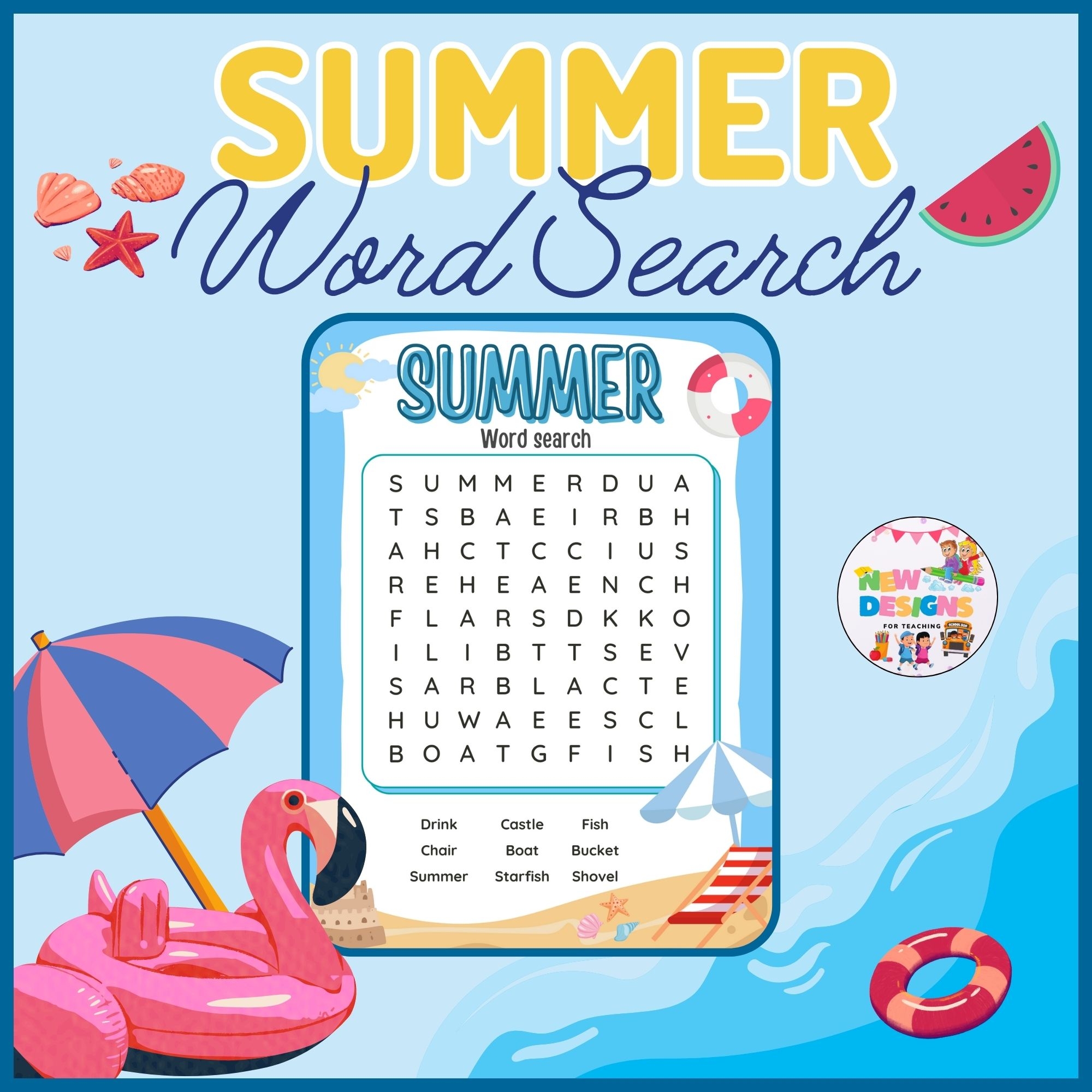 Summer Word Search Puzzle End Of The Year Activities Printable Worksheets Made By Teachers Summer Word Search Puzzle End Of The Year Activities Printable Worksheets Made By Teachers