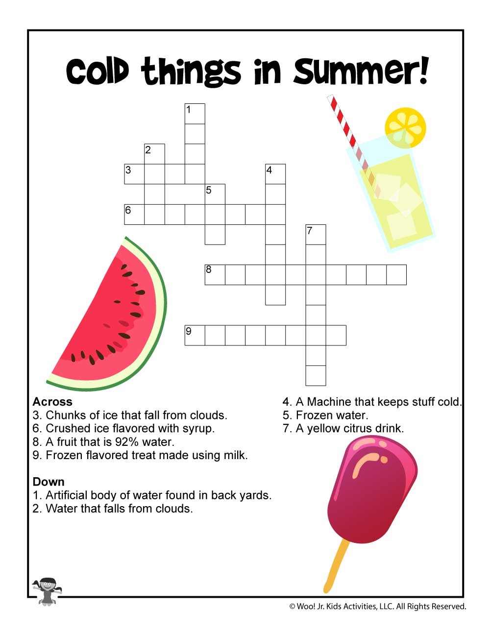 Easy Summer Word Search Free Printable Easy Summer Word Search Free Printable