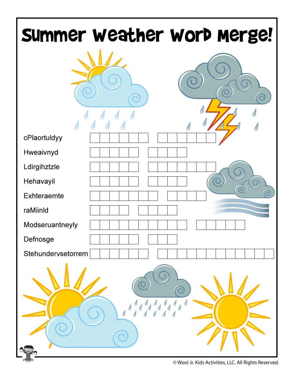 Summer Word Search Printable Worksheets Summer Word Search Printable Worksheets