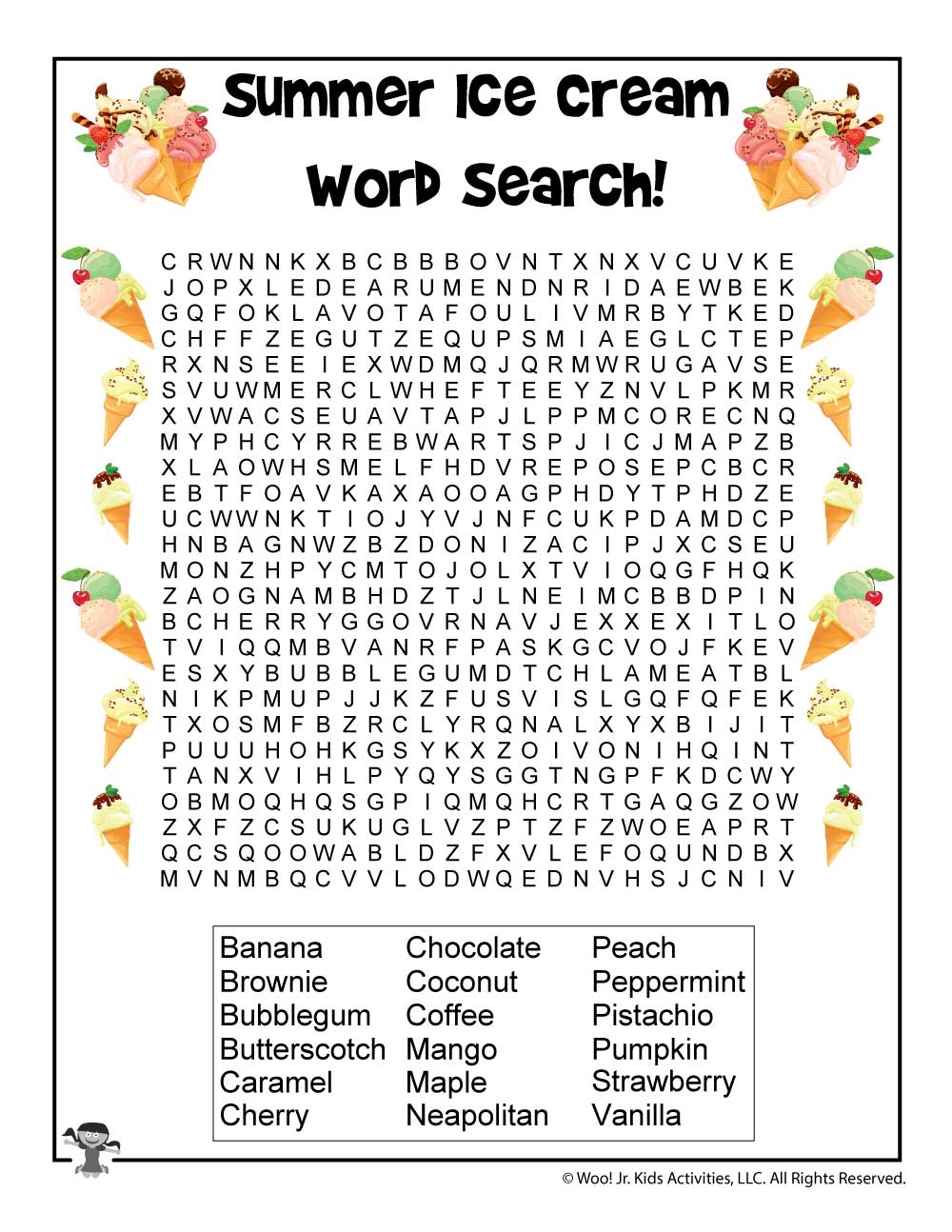 Summer Word Searches And Summer Word Puzzles Woo Jr Kids 