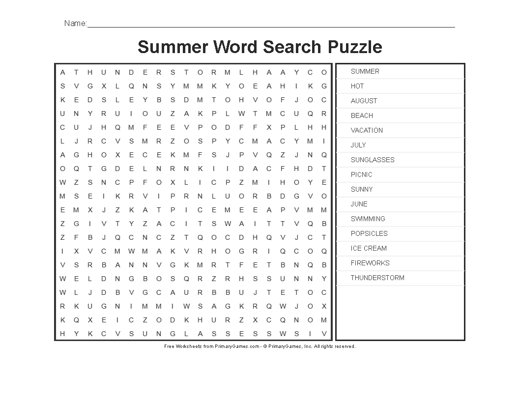 Free Printable Crossword Search Puzzles Free Printable Crossword Search Puzzles