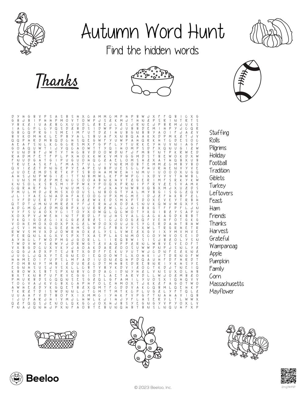 Printable Word Searches Thanksgiving Printable Word Searches Thanksgiving