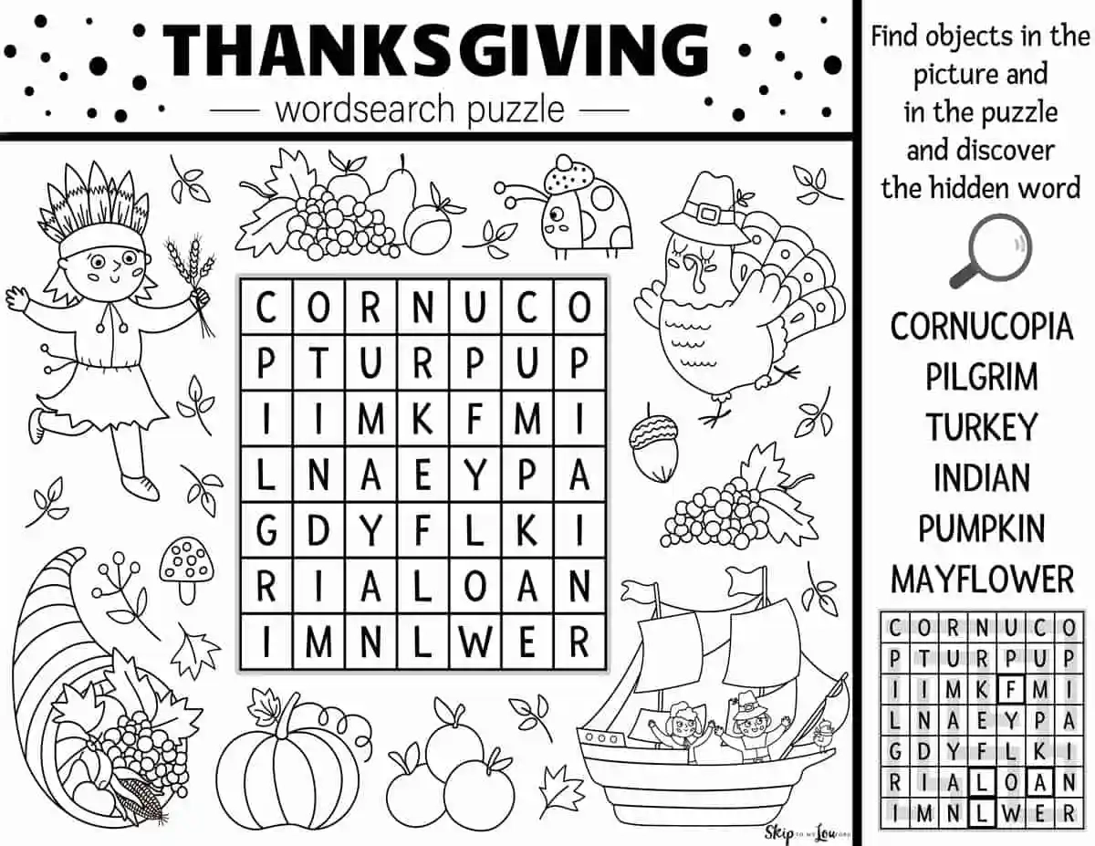 Thanksgiving Word Search Skip To My Lou Thanksgiving Word Search Skip To My Lou