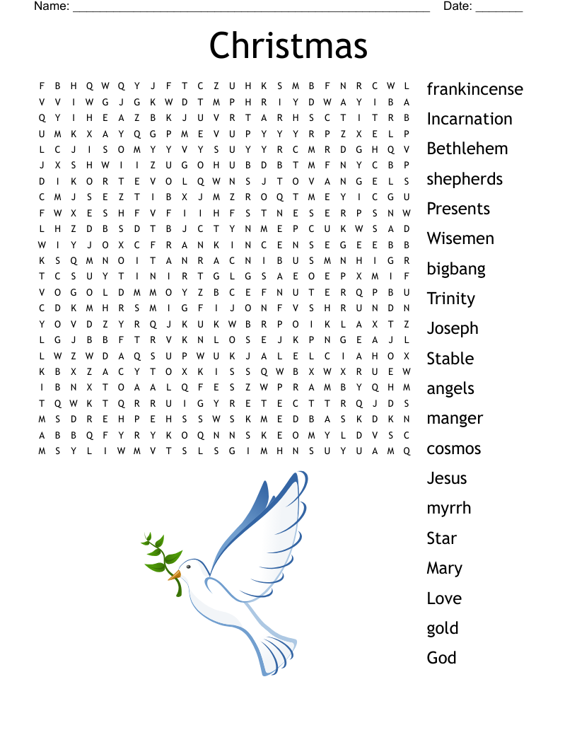 Bible Word Search Puzzles Printable Christmas Bible Word Search Puzzles Printable Christmas