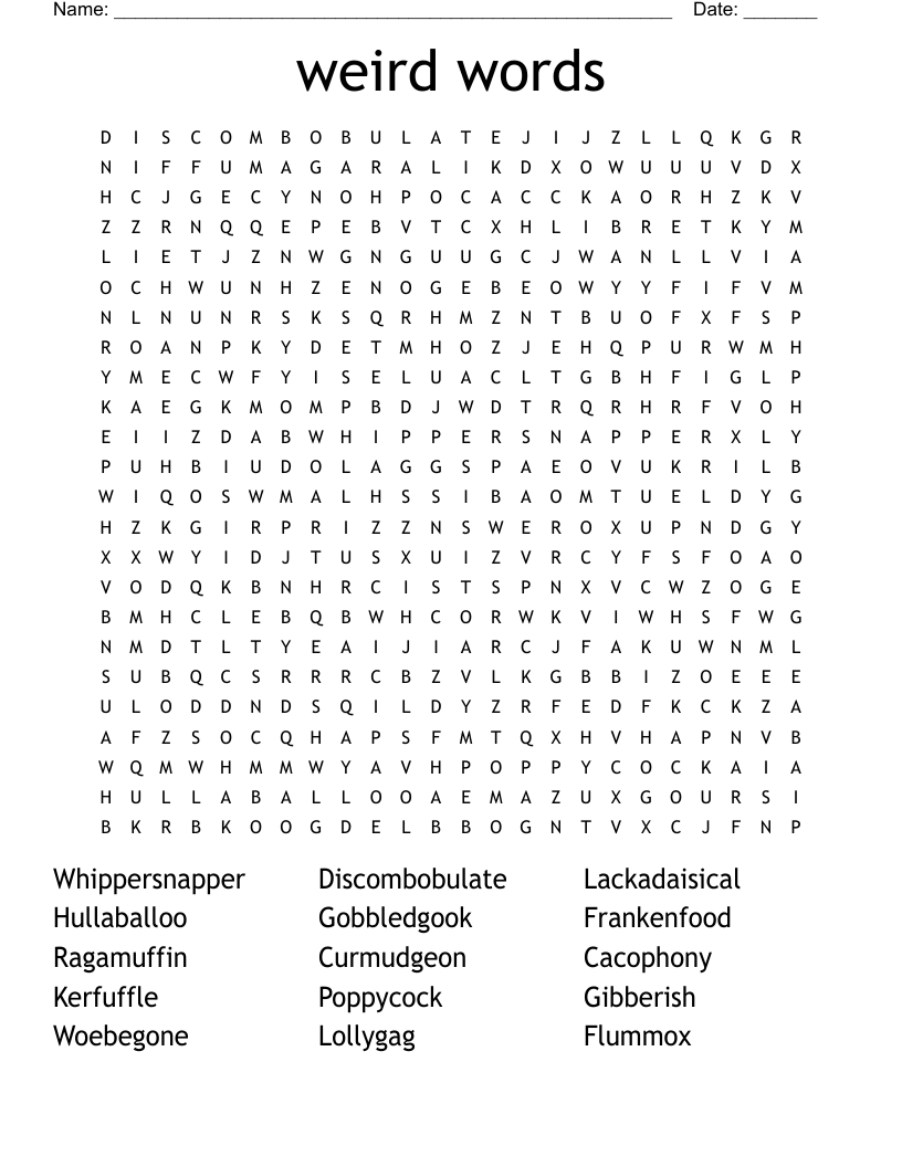 Funny Word Searches Printable Funny Word Searches Printable
