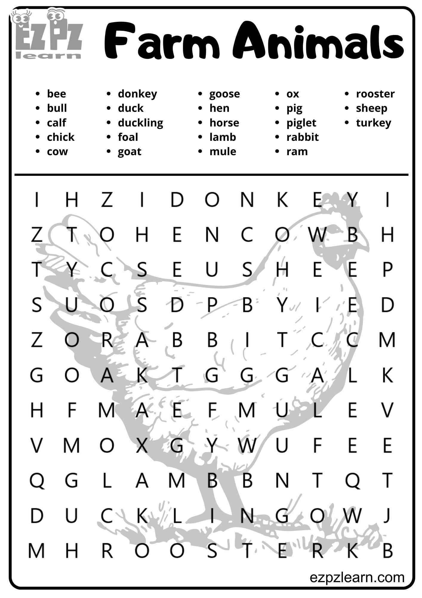 Word Search Ezpzlearn Word Search Ezpzlearn
