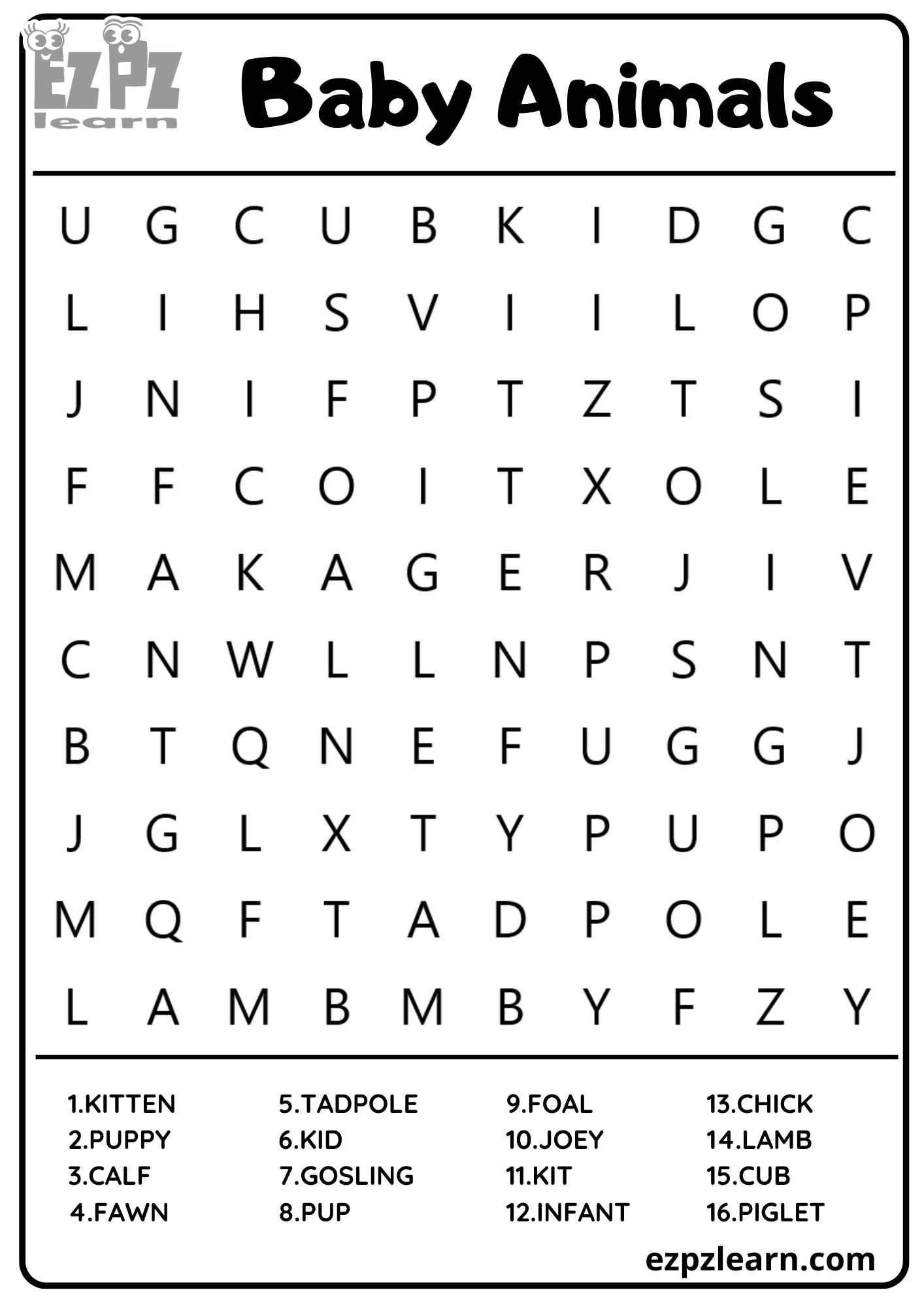Word Search Ezpzlearn Word Search Ezpzlearn