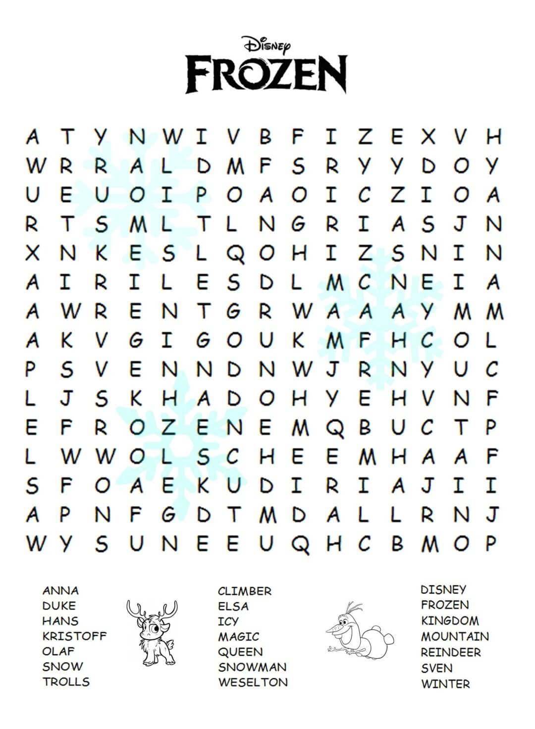 Word Search For Kids Printable Coloring Pages FREE Word Search For Kids Printable Coloring Pages FREE