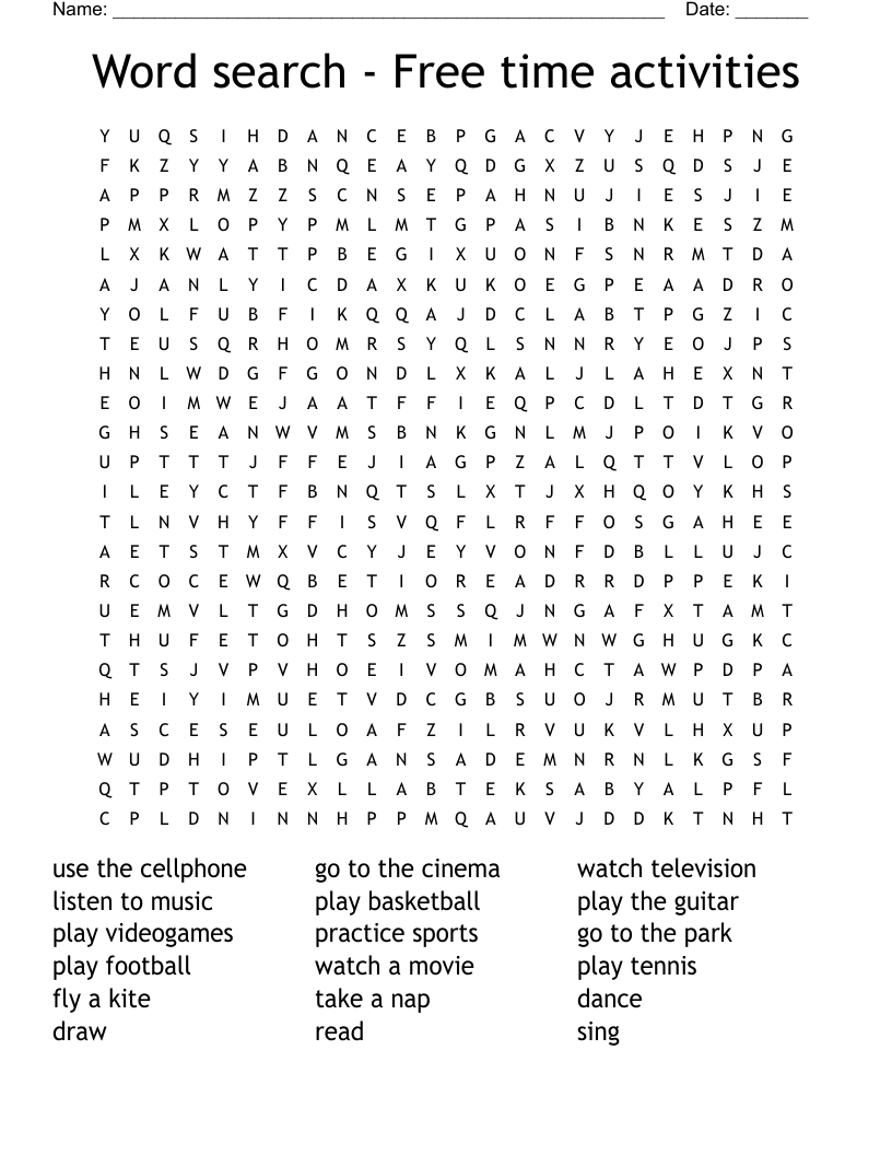 Free Word Search Printables Worksheets Free Word Search Printables Worksheets