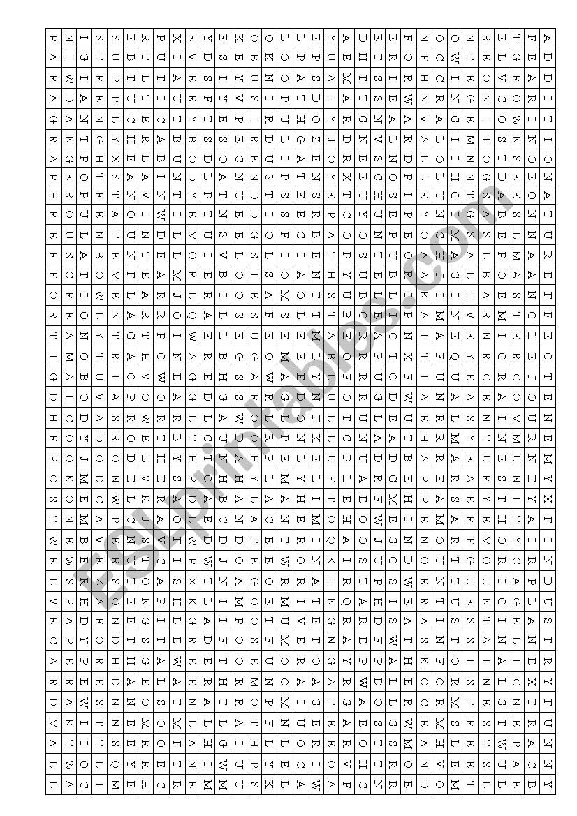 Word Search Printable 100 Words Word Search Printable 100 Words